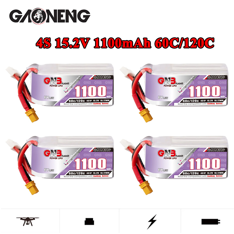 Drone Battery Plate - GNB 4S 1100mAh 60C/120C HV Lipo
