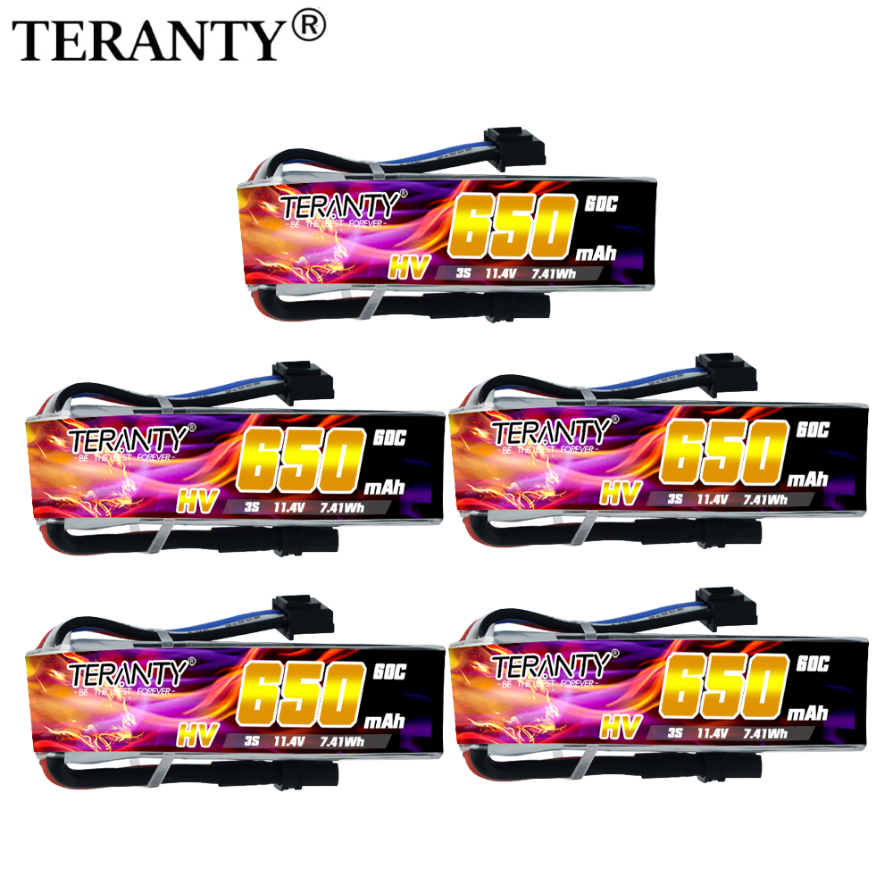 Drone Battery 3S - 1/2/5/8pcs TERANTY 650mAh 3S 11.4V HV