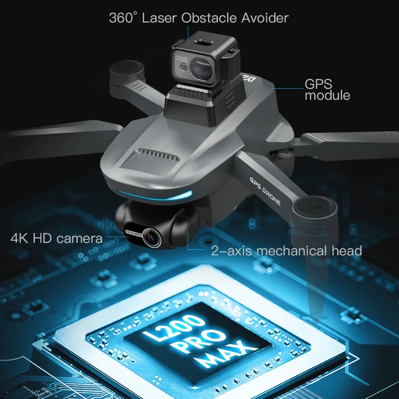 L200 PRO MAX Drone 4K 2-Axis P - Drone Battery Case review and price