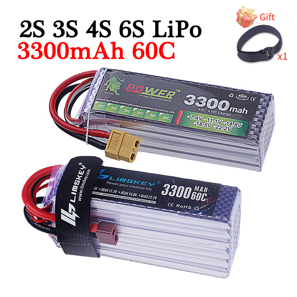 60C Lipo Battery 3300mAh 7.4V  - Drone Battery 6S review and price