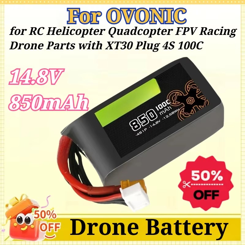 For OVONIC 14.8V 850mAh 4S 100 - Drone Battery 4S review and price