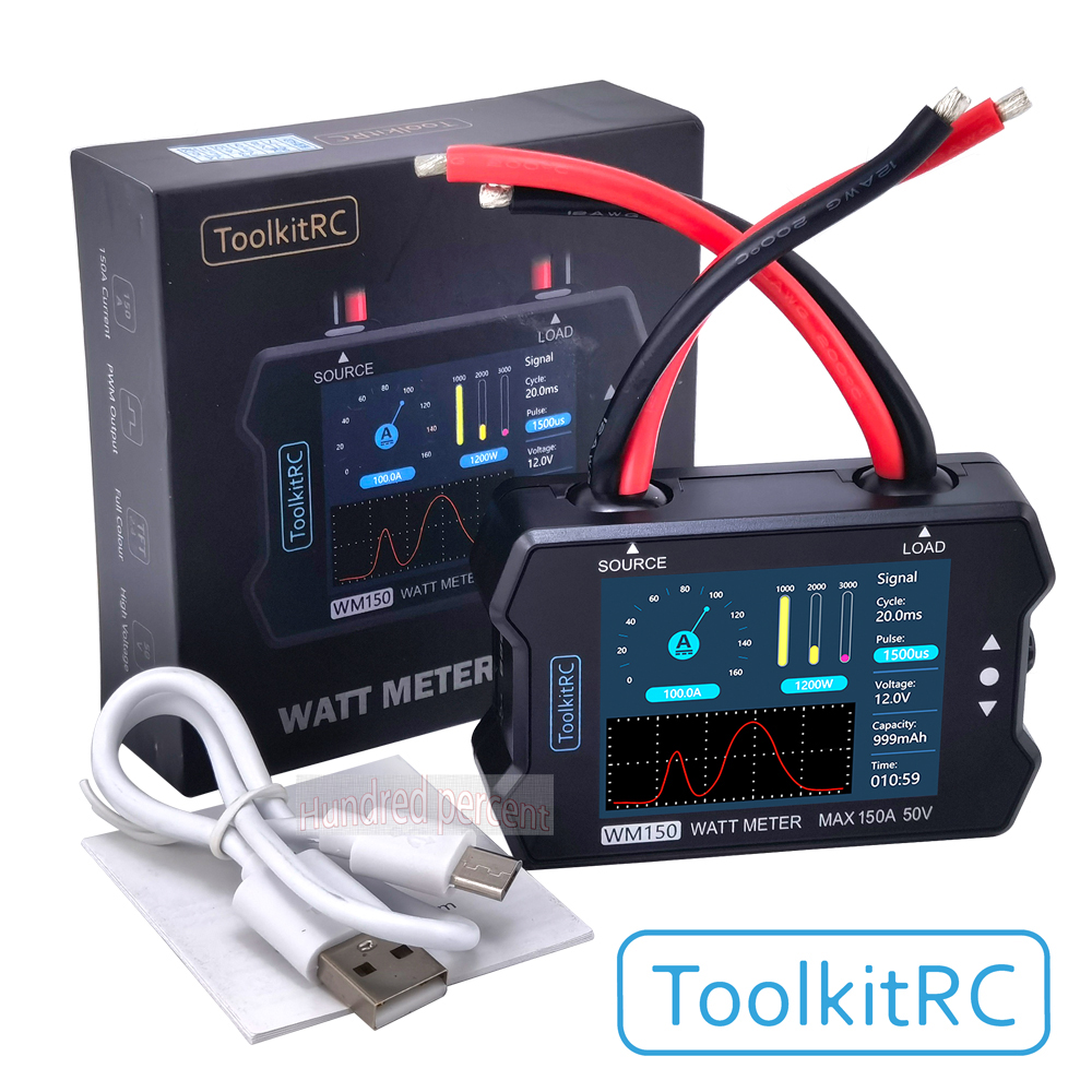ToolkitRC WM150 150A 50V Watt  - Drone Battery Voltage Checker review and price