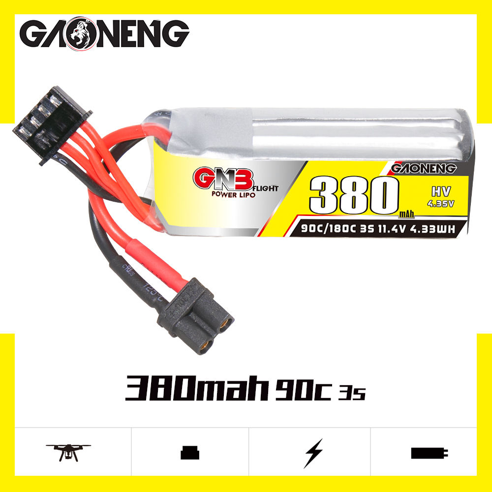GNB GAONENG 3S 11.4V HV 380mah - Drone Battery High Voltage review and price