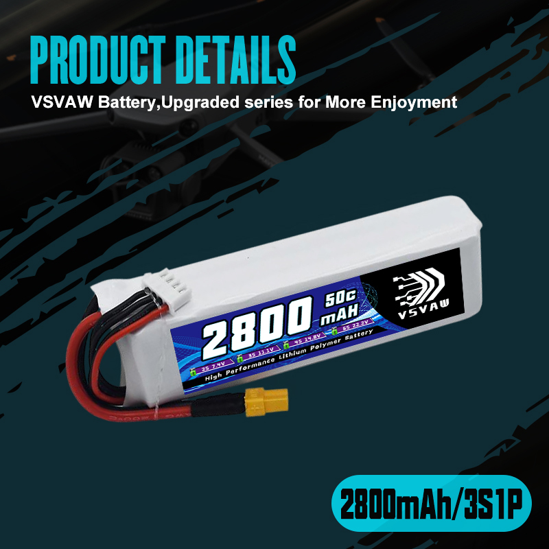 VSVAW 3S 2800mAh Lipo Battery  - Drone Battery 3S review and price