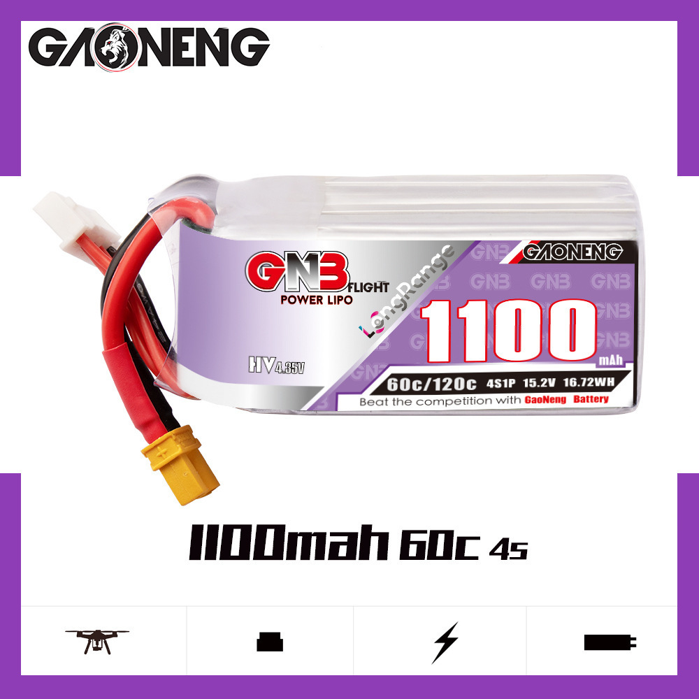 GNB 4S 1100mAh 60C/120C HV Lip - Drone Battery Plate review and price