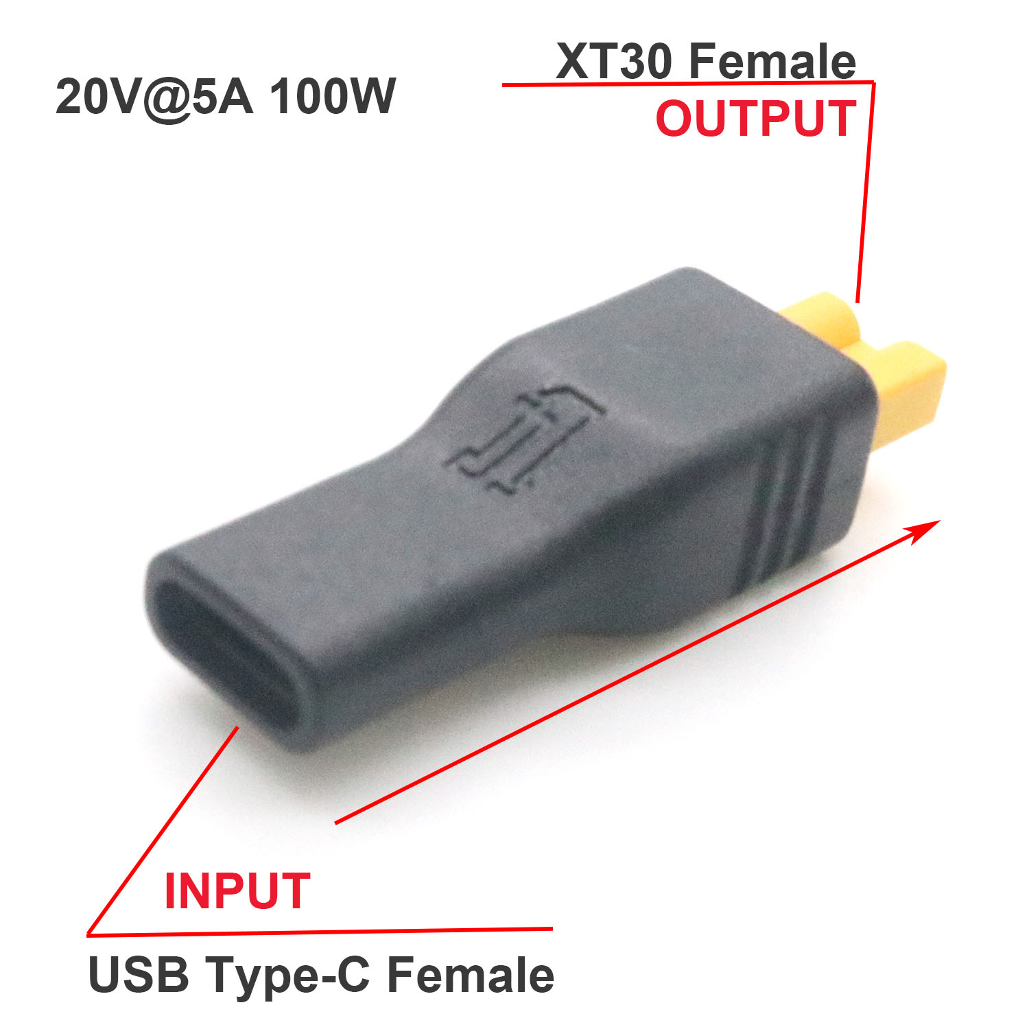 1pc USB Type C Female Input to - Drone Battery Connector review and price