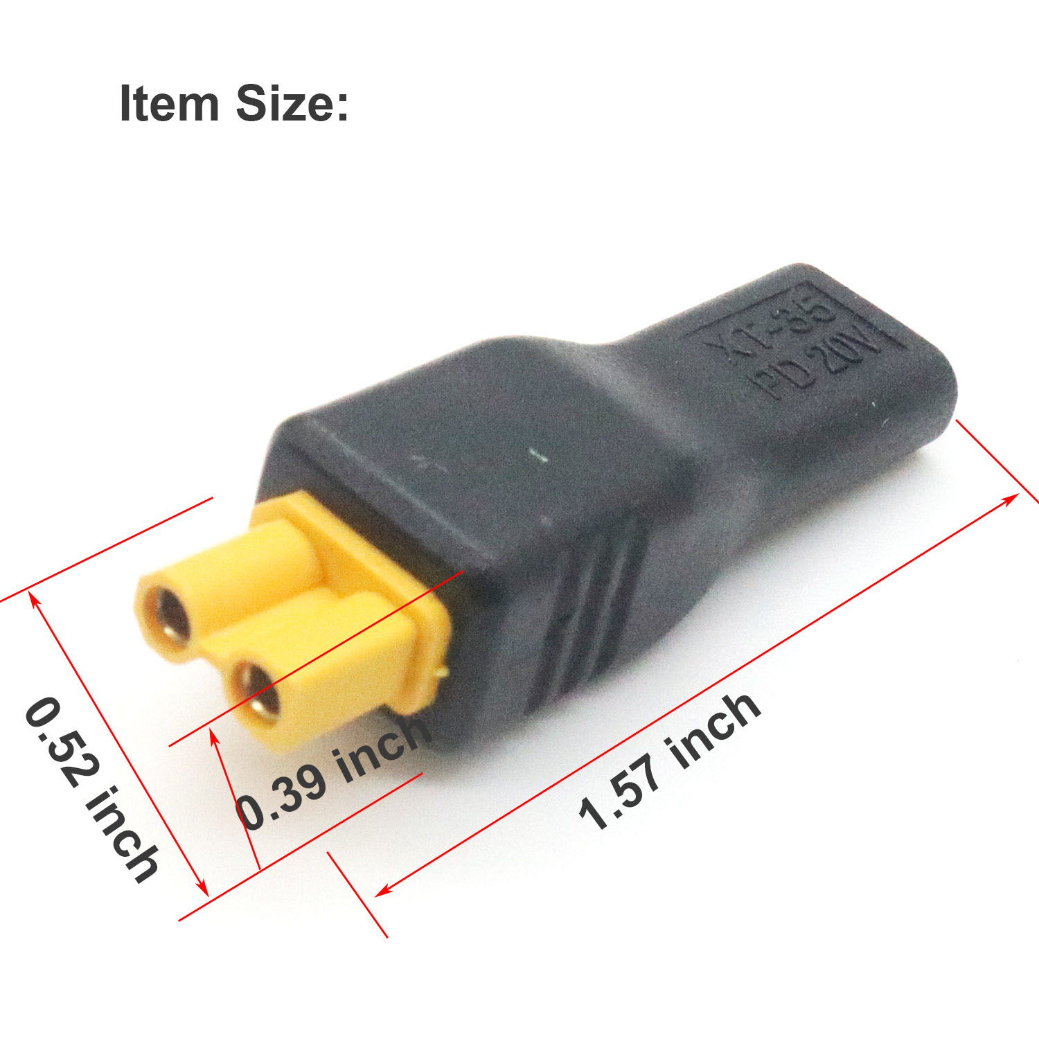 1pc USB Type C Female Input to - Drone Battery Connector review and price