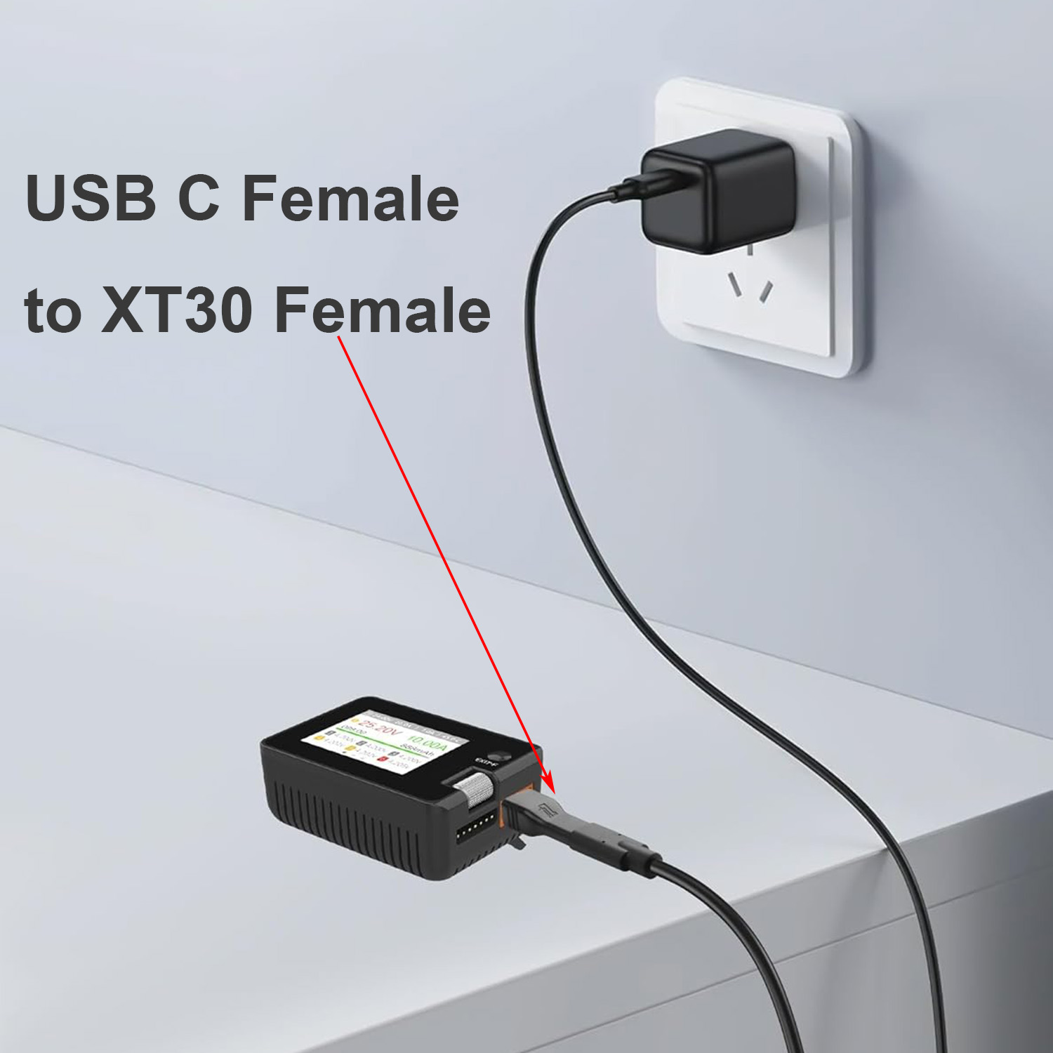 1pc USB Type C Female Input to - Drone Battery Connector review and price