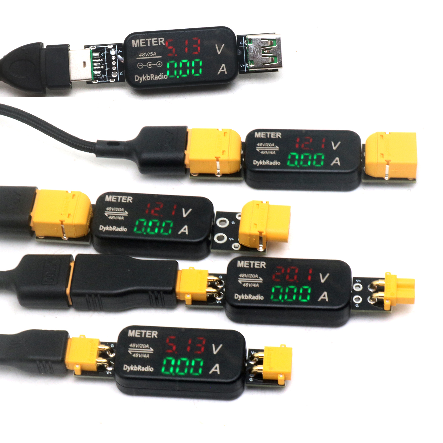 USB XT60 XT30 Voltmeter Ammete - Drone Battery Voltage Checker review and price