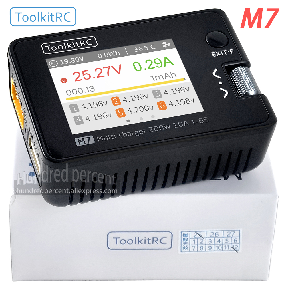 ToolkitRC M7 Charger Intellige - Drone Battery Voltage Checker review and price