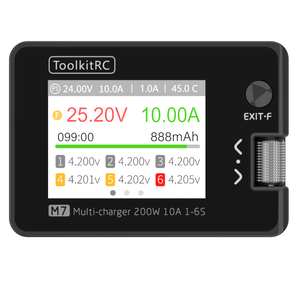 ToolkitRC M7 Charger Intellige - Drone Battery Voltage Checker review and price
