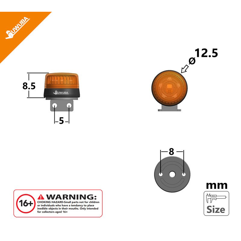 2pcs LED Warning Lights Truck  - Drone Battery Alarm review and price